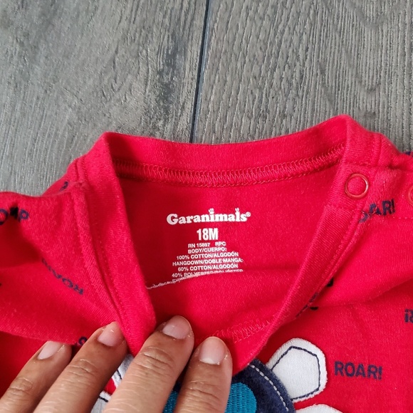 18M Garanimals Dinosaur T-Shirt Onesie - Picture 3 of 3